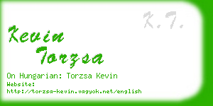 kevin torzsa business card